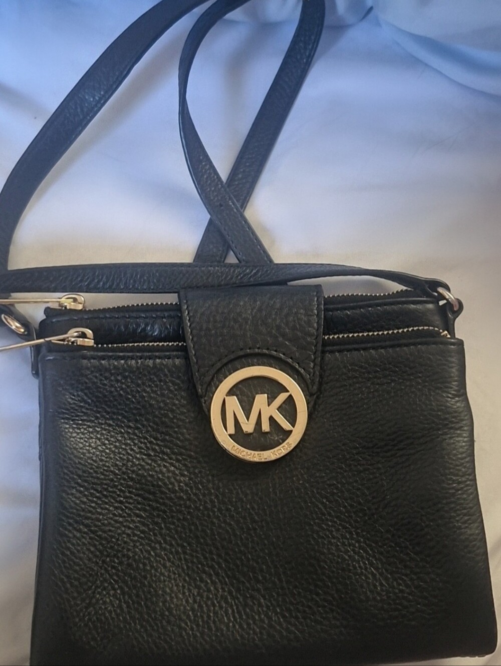 Black Leather Crossbody - Picture 6 of 9